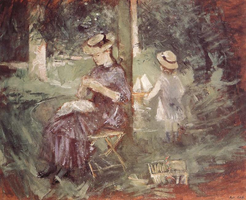 Berthe Morisot The mother and her son in the garden